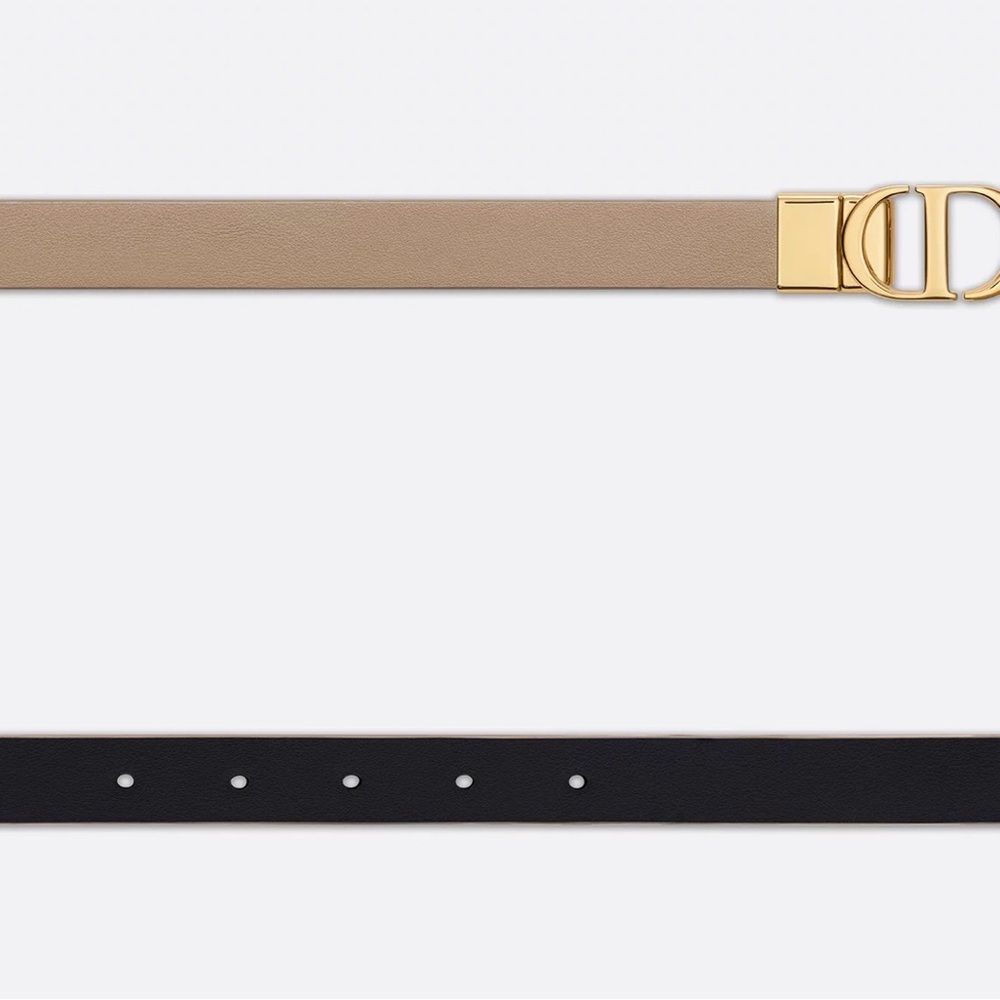Dior Beige and Black Reversible Belt - Picture 3 of 6